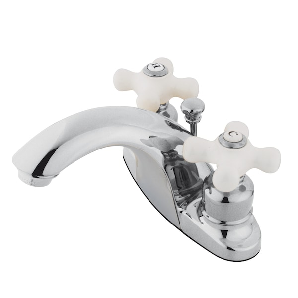 4" Centerset Bathroom Faucet, Chrome